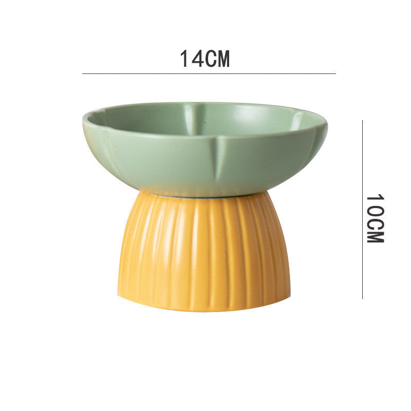 Elevate Your Cat's Dining Experience with Our Pet Macarons Candy Color Feeding Ceramic Bowl