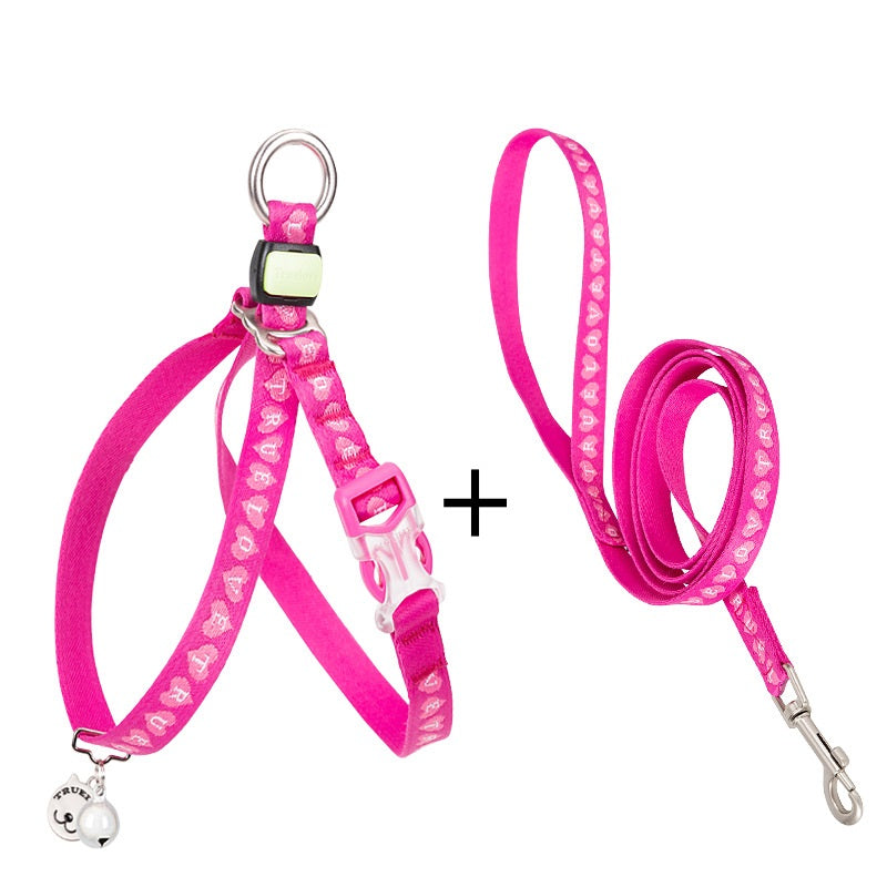 Rope Package Vest Small Dog Teddy Leash