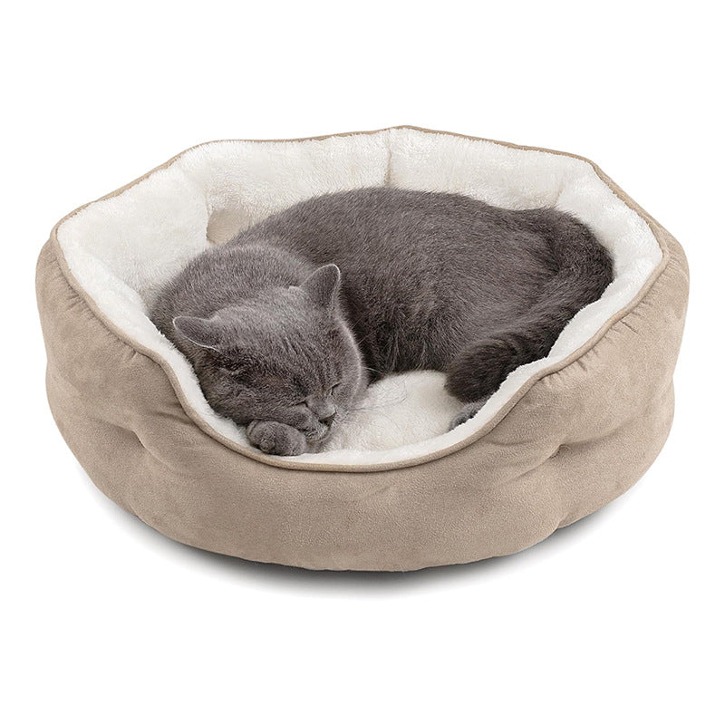 Soft Round Bed Sofa Blankets Dog Kennel