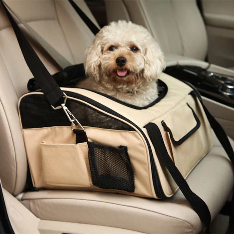 Pet Car Seat Folding Carrier Backpack