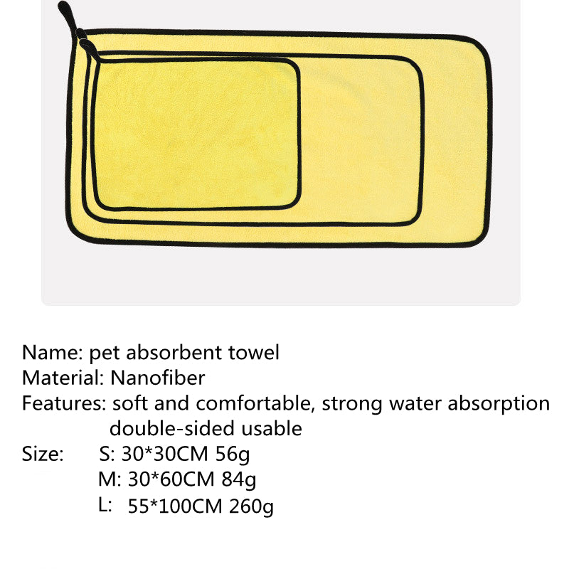 Pet Absorbent Multi-size High Quality Bath Towel