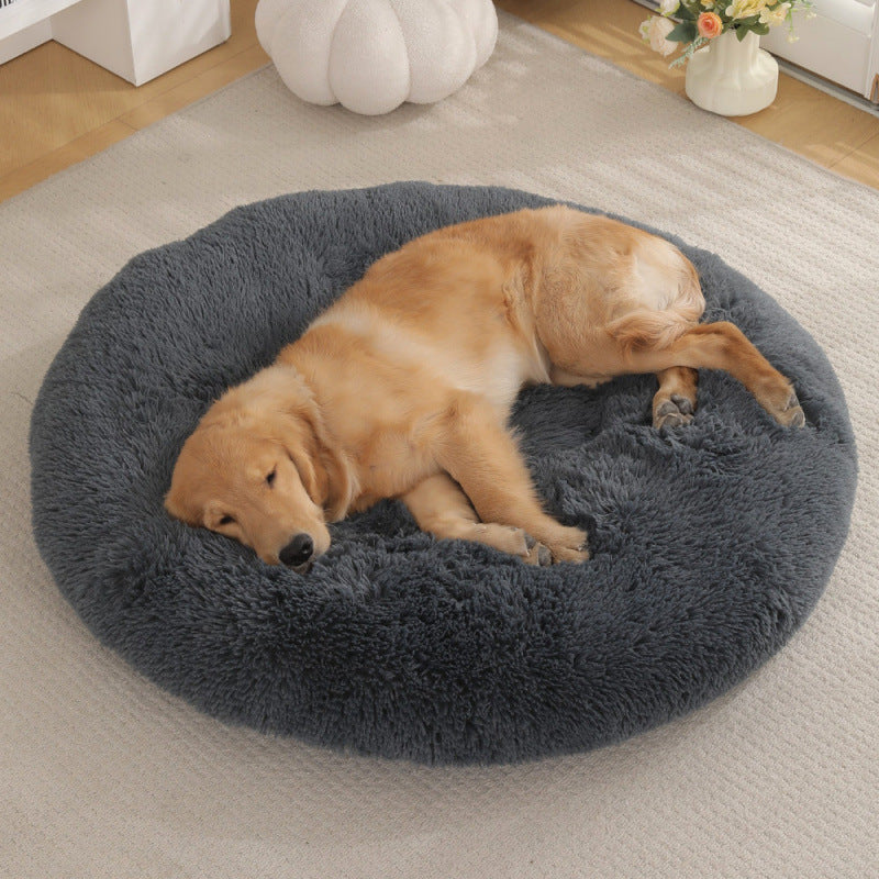 Round Pet Mat Dog Bed Plush