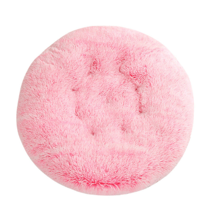 Round Pet Mat Dog Bed Plush