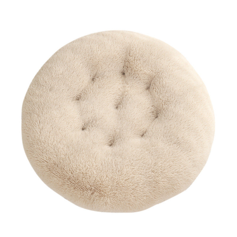 Round Pet Mat Dog Bed Plush
