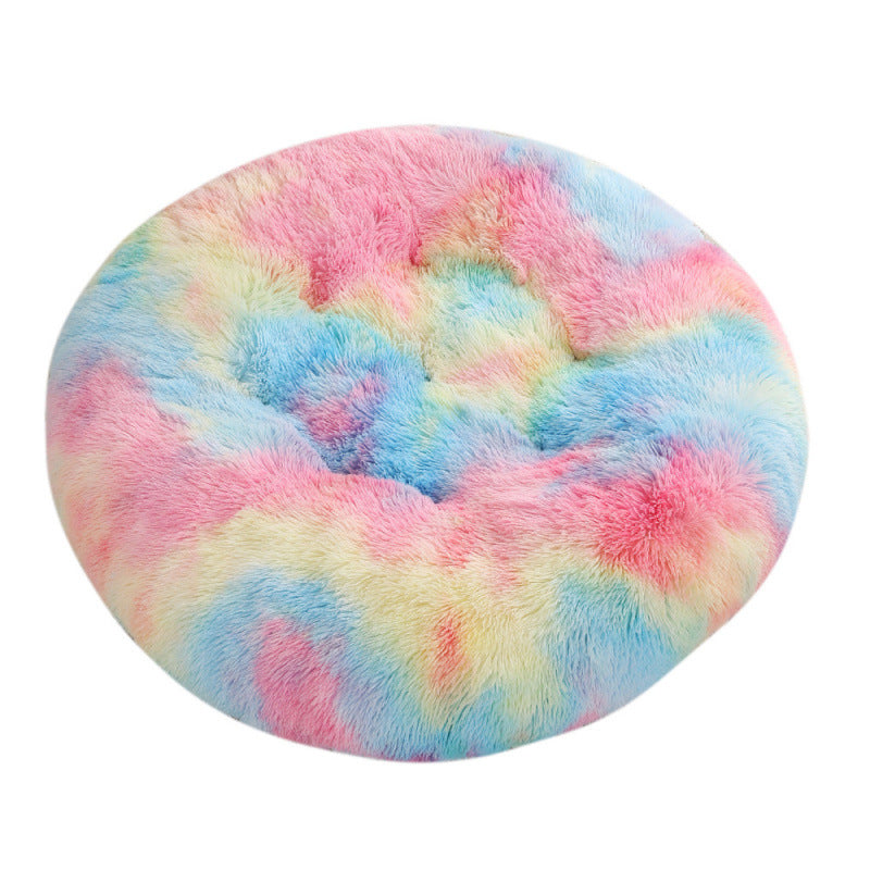 Round Pet Mat Dog Bed Plush