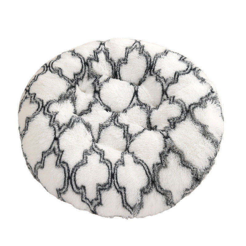 Round Pet Mat Dog Bed Plush