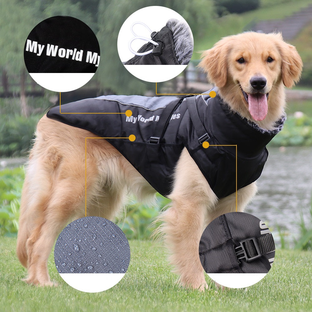 Pet Warm Waterproof Reflective Shell Jacket