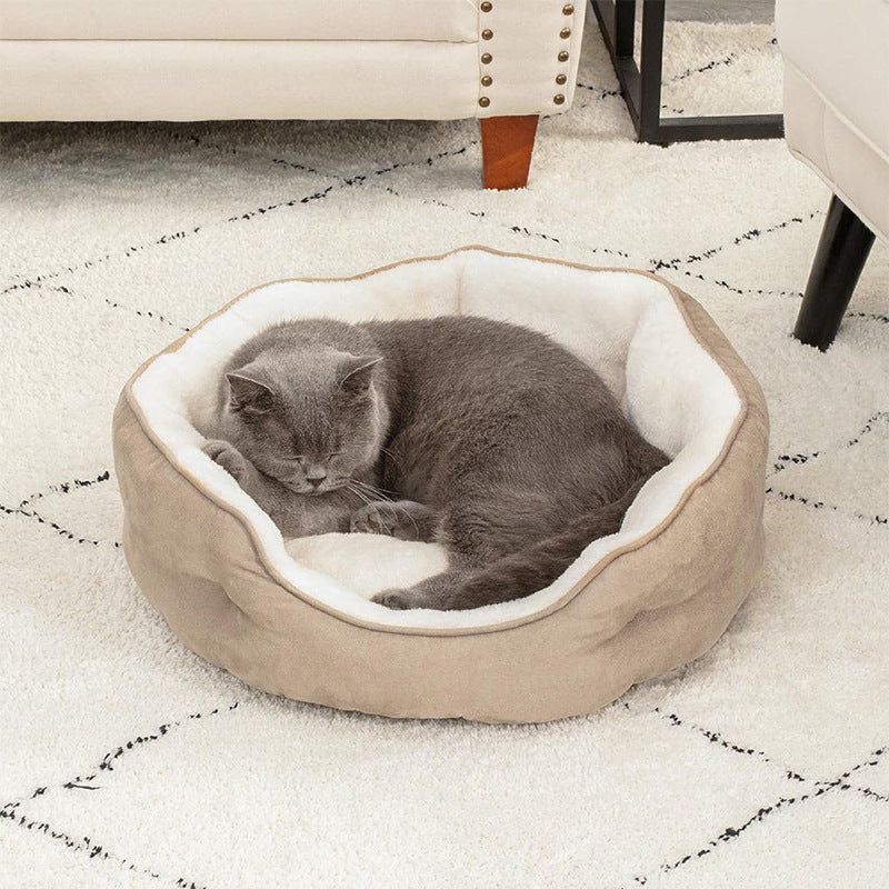 Soft Round Bed Sofa Blankets Dog Kennel