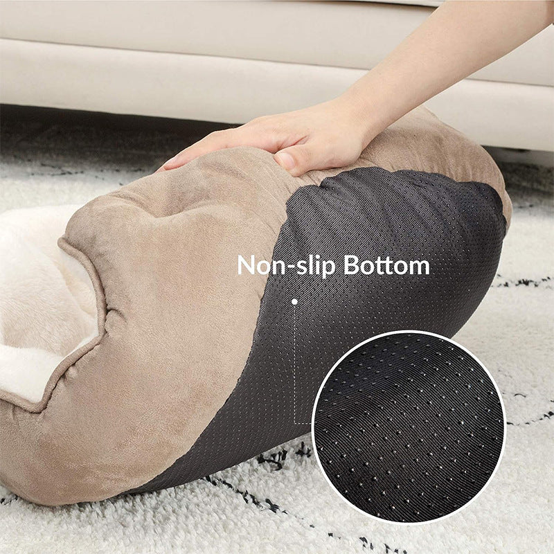 Soft Round Bed Sofa Blankets Dog Kennel