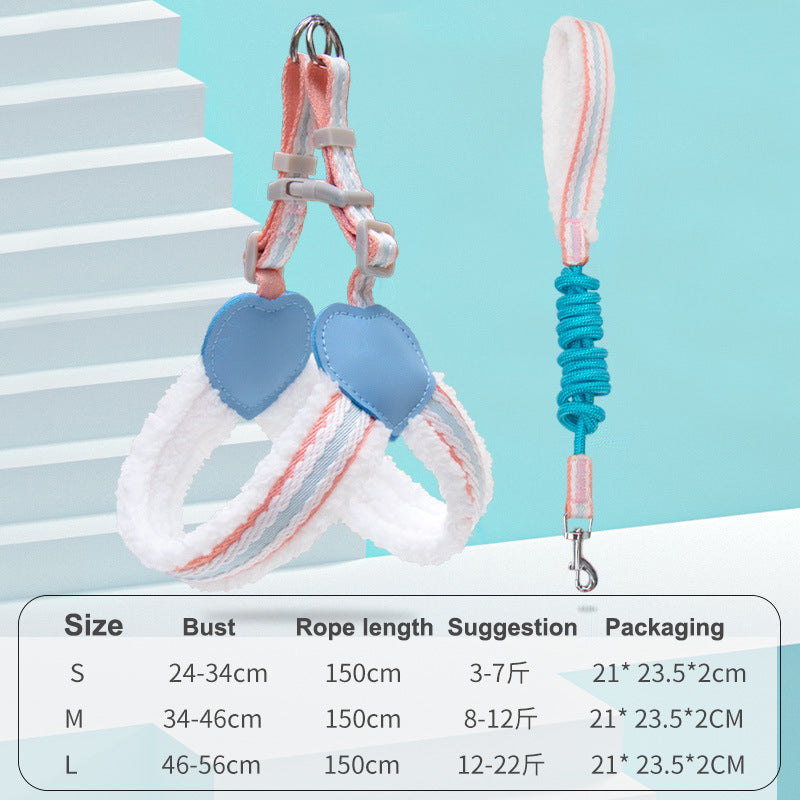 Chest Vest Walking Dog Leash