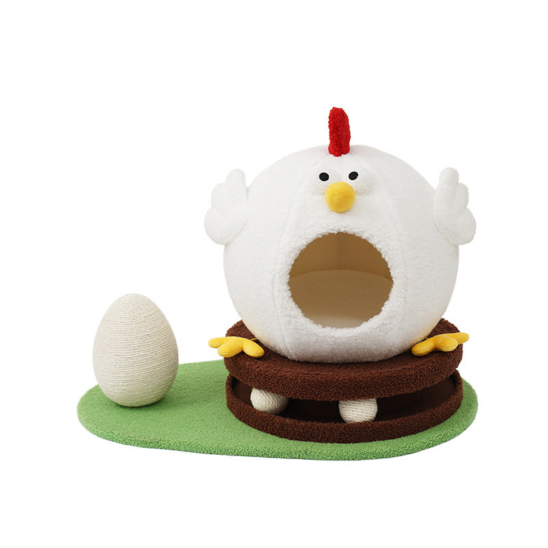 Cooling Summer Cat House Turntable Toys
