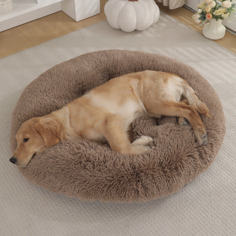 Round Pet Mat Dog Bed Plush