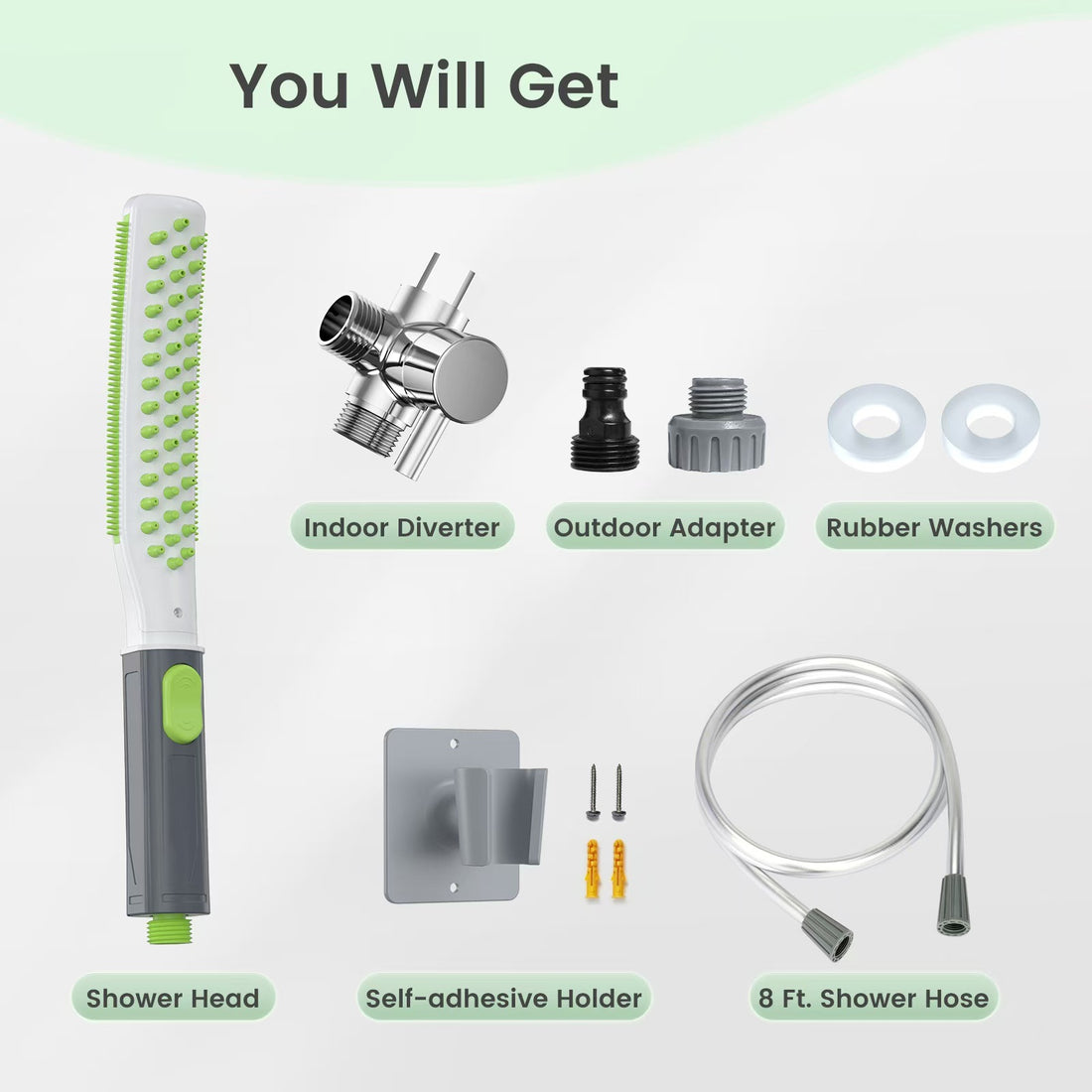 Pet Bathing Shower Brush