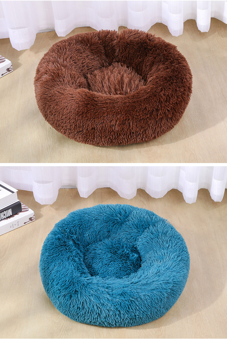Plush Round Pet Bed Dog Bed