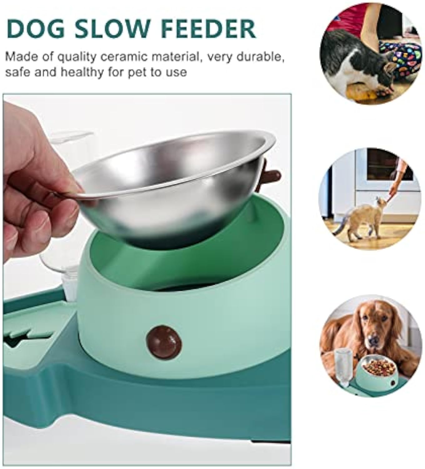 Pet Slow Feeding Bowl