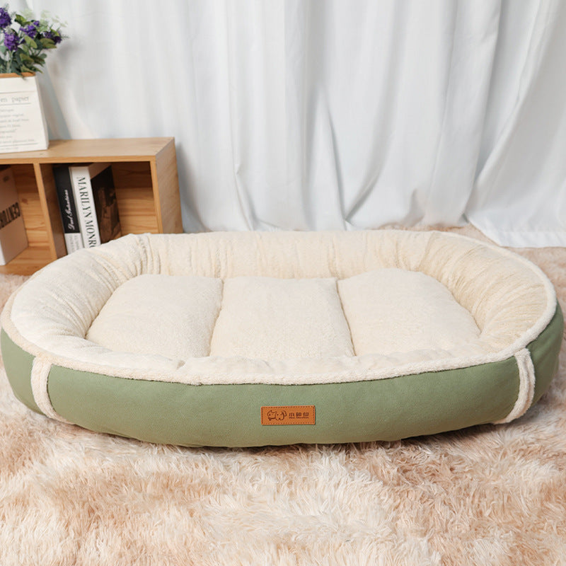 Dog Mat Pet Bed Linen Round Nest