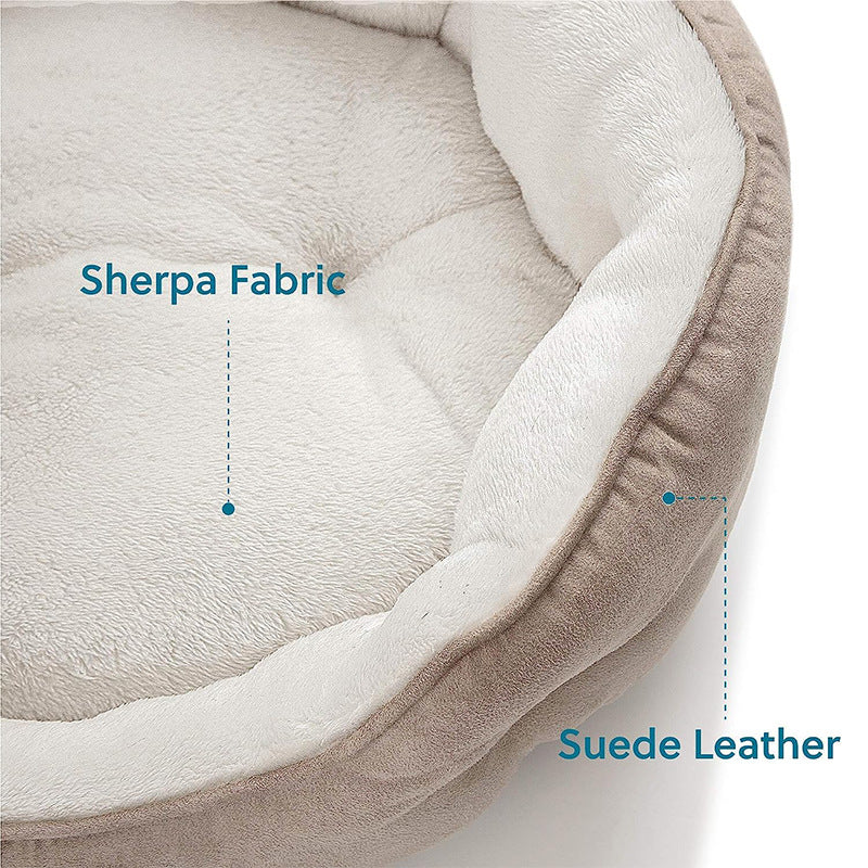 Soft Round Bed Sofa Blankets Dog Kennel