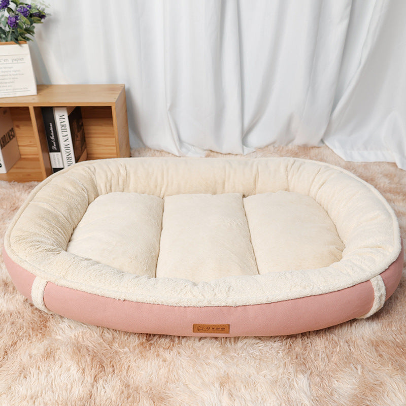 Dog Mat Pet Bed Linen Round Nest
