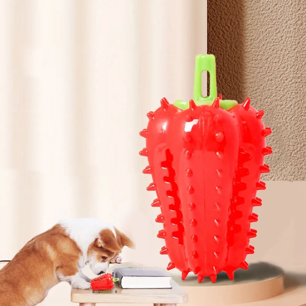 Interactive Dog Teething Chili Chewers Toy