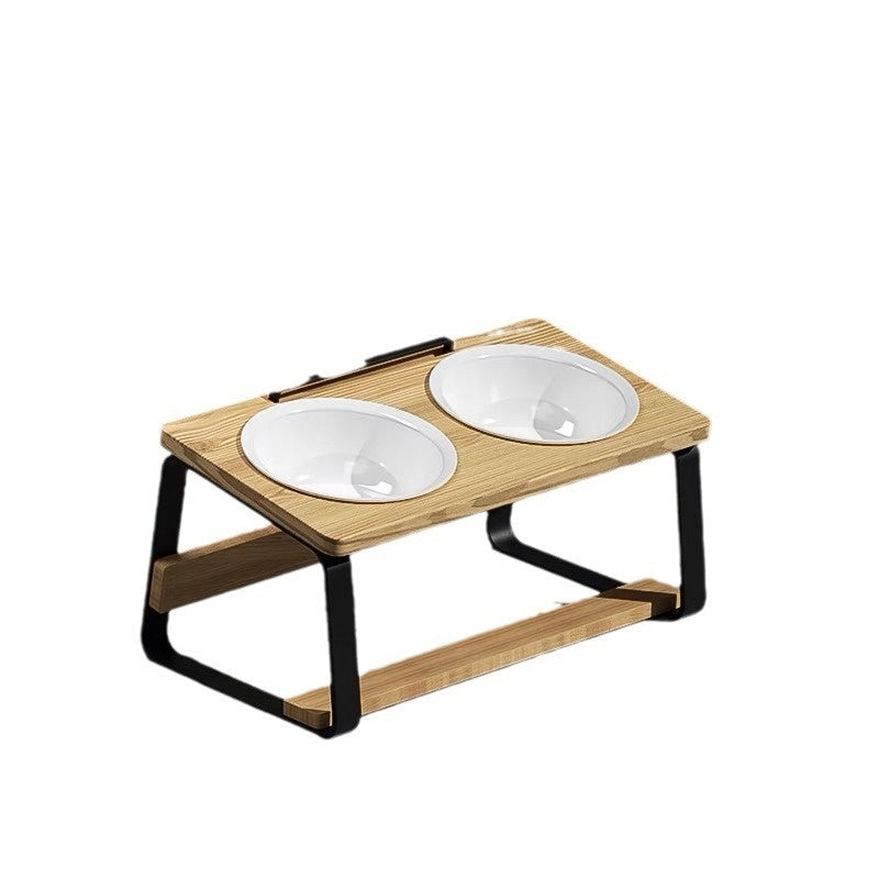 Ceramic Double Pet Feeding Bowl